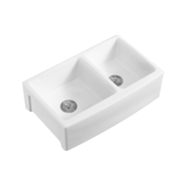 ATALAIA - Cuba de semi encaixe retangular Dupla 83x53