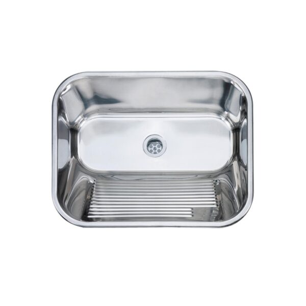 LOUISE - Cuba de embutir e sobrepor em aço inox 50x40